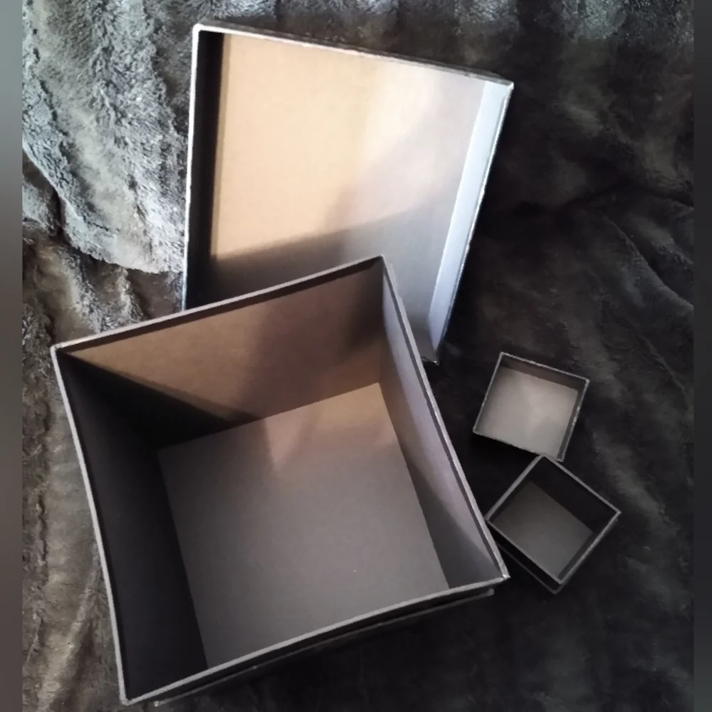 Y2K Black Floral Storage Boxes Vintage Dark Flowers 90s Whimsygoth Gift Box Set